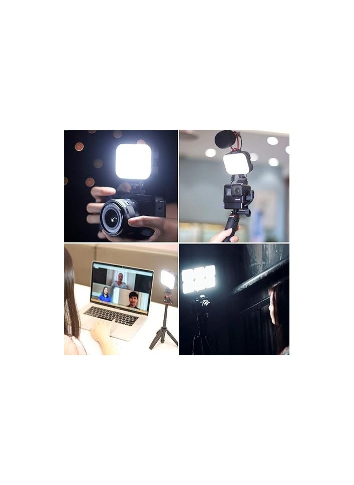Ulanzi - VIJIM VL100C Bi-Color LED Video Light on Camera With Adjustable Stand, Mini Rechargeable 2000mAh Camera Light, CRI95+ Dimmable 2500-6500K Ultra Bright Photo and Video Lighting, Fill Lamp - Image 1