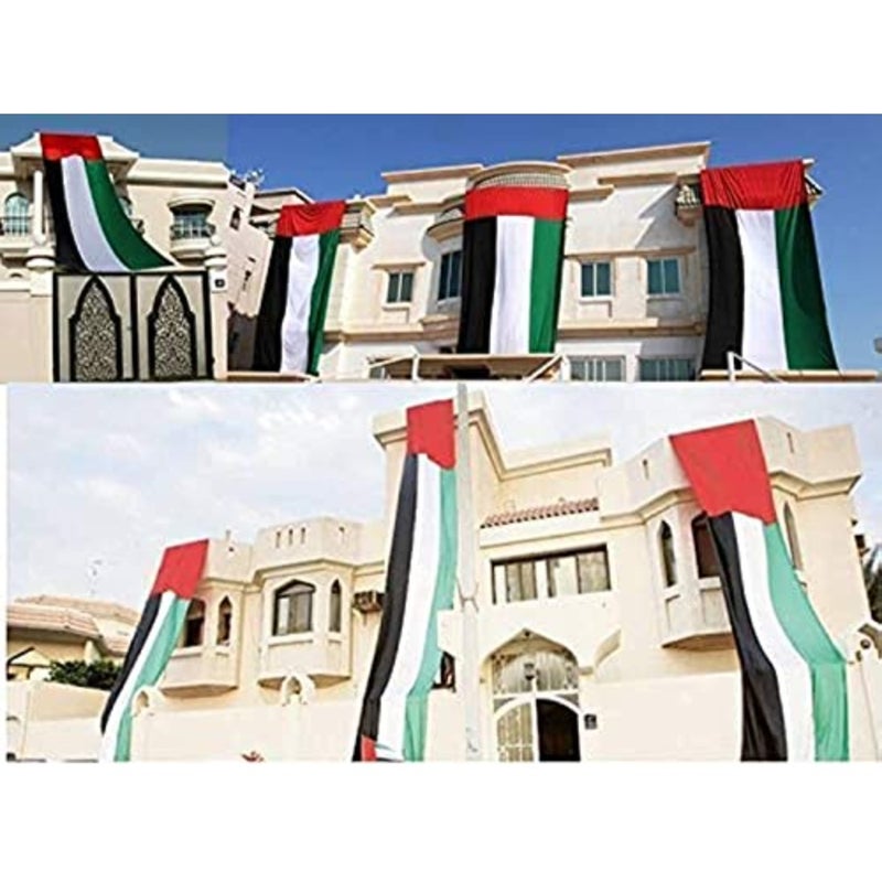 National Day UAE Flag for Building Decoration 150x500cm - Image 5
