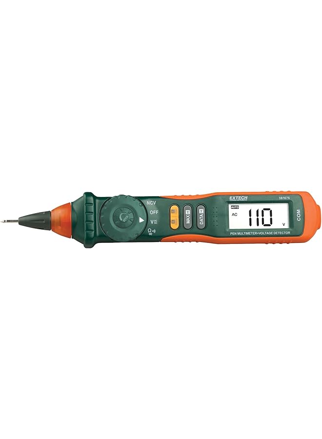Extech 381676A Pen Multimeter With Built-In Ncv, Fully Loaded Pen-Style Meter With 9 Functions, Auto/Manual Ranging Pen-Style Multimeter, Large 2000 Count High Contrast Lcd Display, Green - Image 2