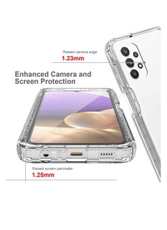 KASTWAVE Case for Samsung A32 5g Phone Clear Transparent Reinforced Corners TPU Shock Absorption Flexible Cell Cover Galaxy 6.4inch  - Image 2