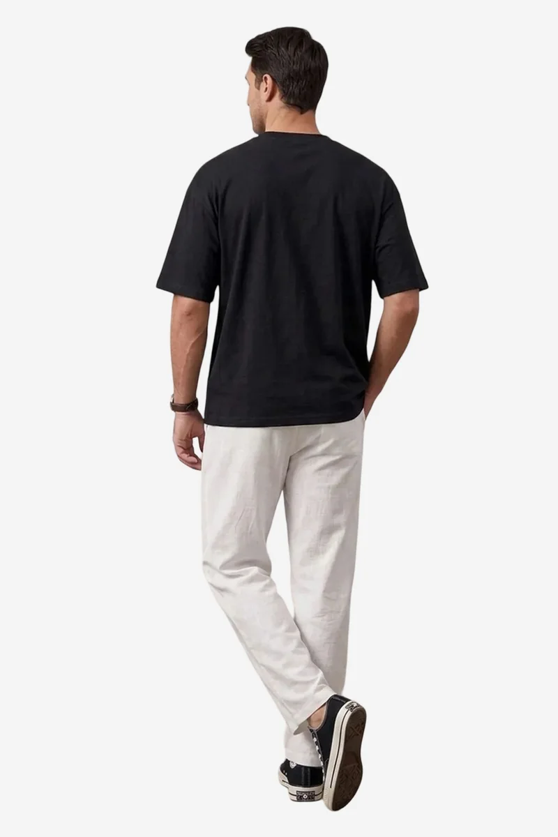 Big Dart White BDART Men's Straight-leg Woven Trousers for Men | Best Price UAE