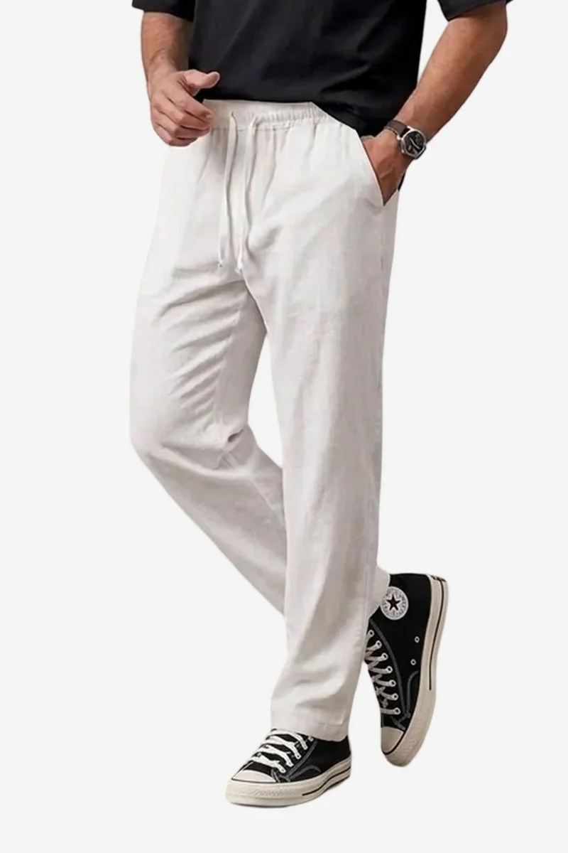 Big Dart White BDART Men's Straight-leg Woven Trousers for Men | Best Price UAE