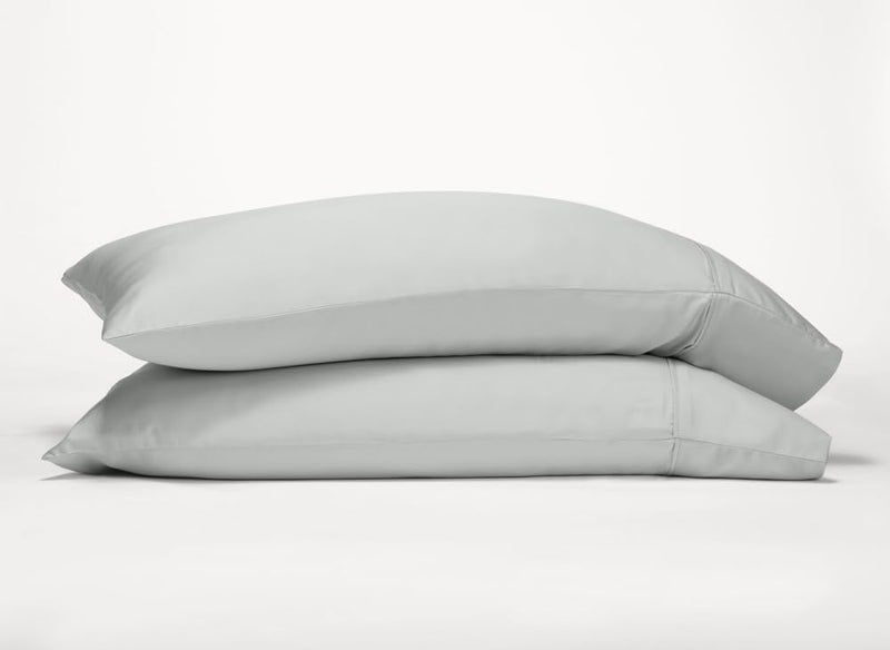GOKOTTA 100% Rayon Derived from Bamboo Pillow Cases 2 Pack  Soft Envelope Pillowcases (Grey  Standard) - Image 1