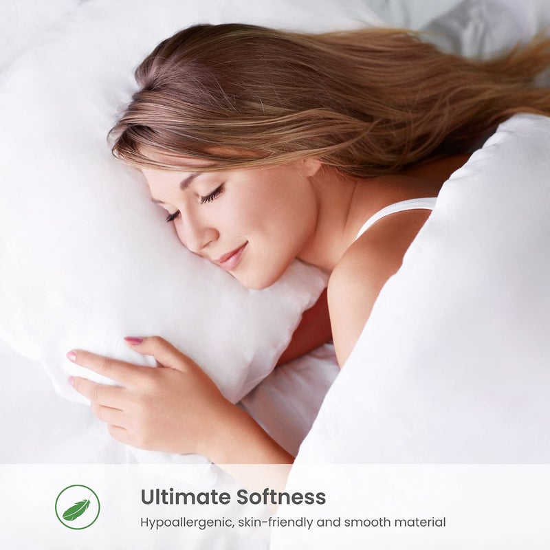 GOKOTTA 100% Rayon Derived from Bamboo Pillow Cases 2 Pack  Soft Envelope Pillowcases (Grey  Standard) - Image 5