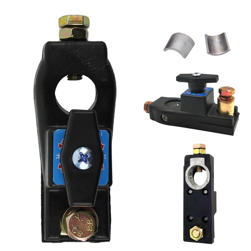 STHIRA 12/24V Battery Disconnect Mechanical Switch Prevents Battery Drain & Maintenance Manual Battery Cutt-Off Switch For Vehicles, Trucks, Motorcycles, 8_Way, Rvs, Boats, Black - Image 1
