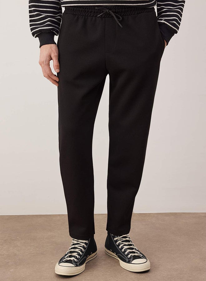 trendyol Black Straight Fit Men's Trousers - Image 3