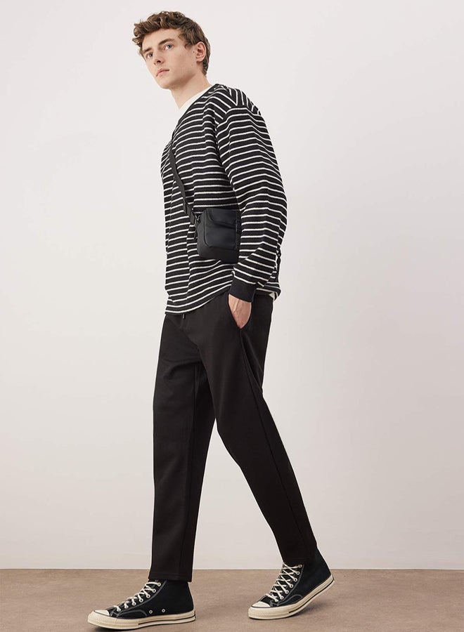 trendyol Black Straight Fit Men's Trousers - Image 2
