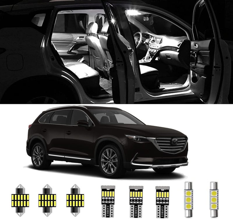 AWALITED مجموعة أضواء LED داخلية AWALITED 13 قطعة لسيارة مازدا CX-9 - Image 1
