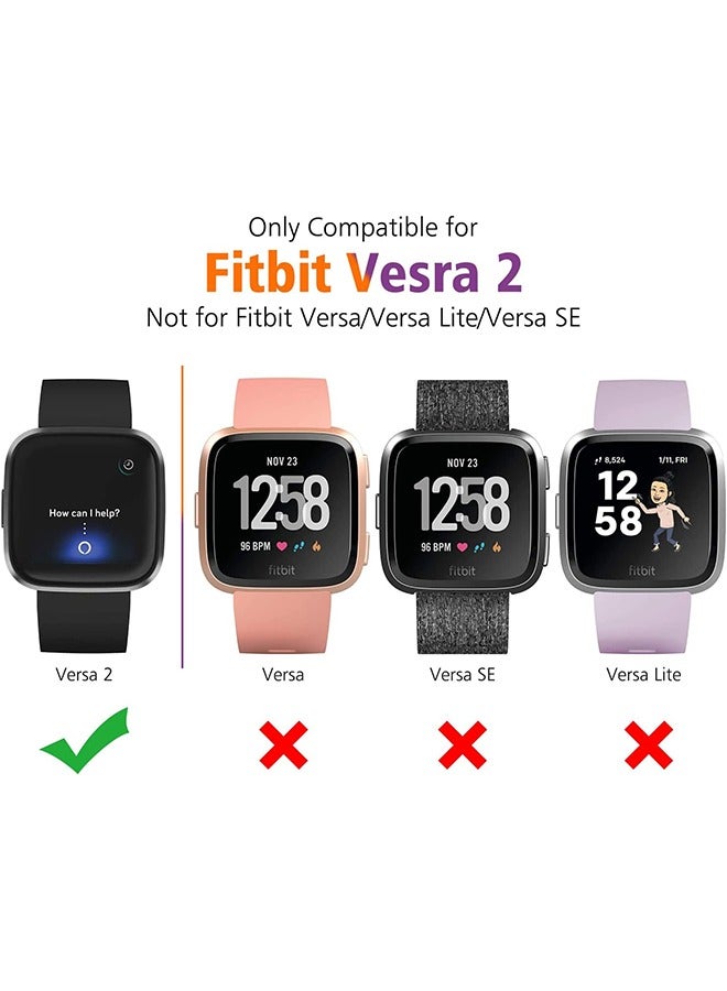 HY Screen Protective Case Compatible with Fitbit Versa 2 Smartwatch, 3-Pack Ultra-Thin Slim Soft TPU Protective Case All-Around Full Cover Cases for Fitbit Versa 2 Watch, Black/Pink/Rose Gold  - Image 5