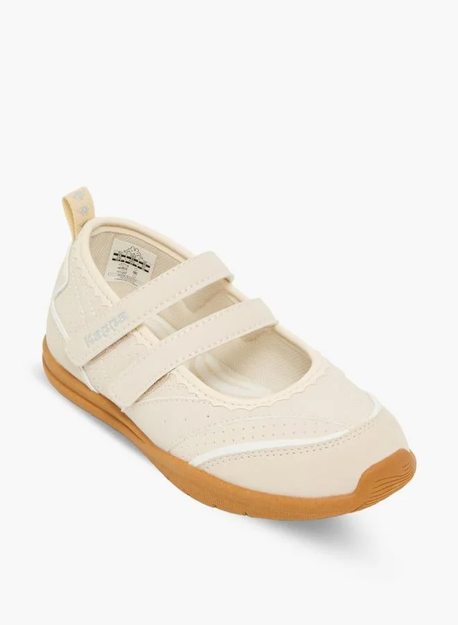 كابا Girls Panelled Hook & Loop Sneakerina School Shoes