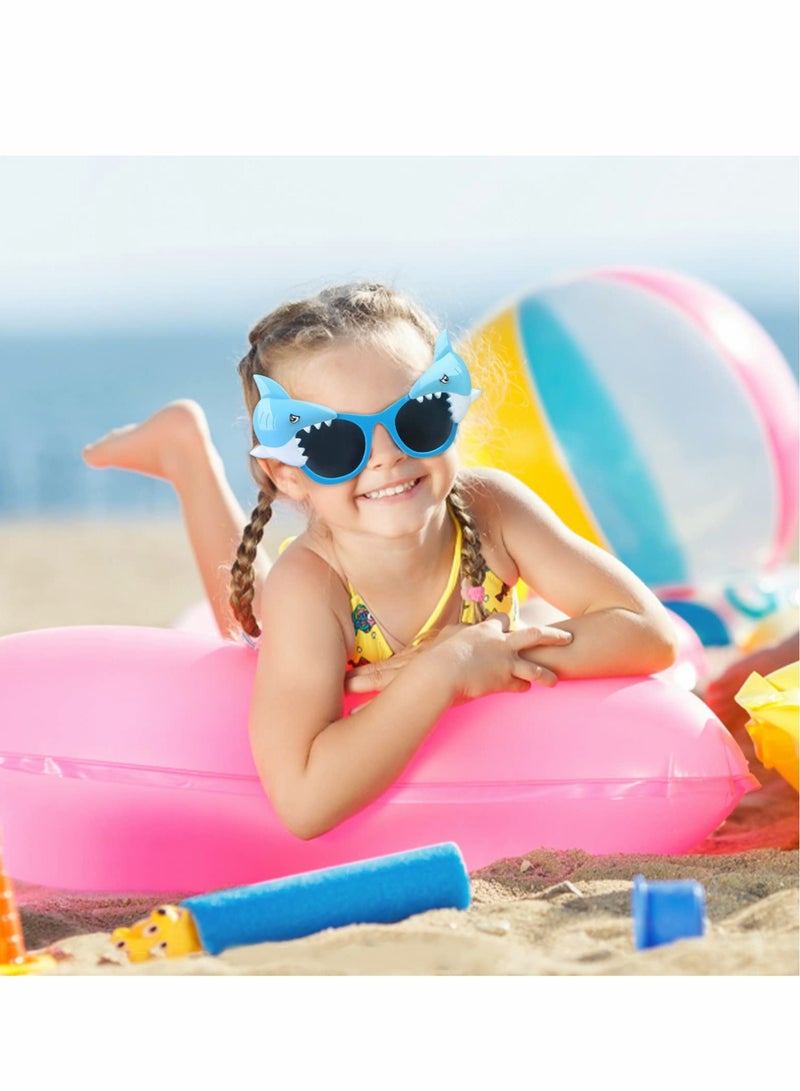 Captaintech 10 Pairs of Fun Tropical Sunglasses for Kids Perfect for Summer Parties and Beach Activities - Image 3