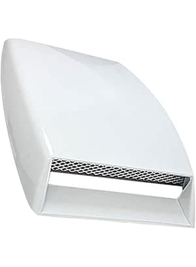 White Easy Install Car Hood Scoop Air Flow Vent Grille Decorative Cover White - Image 1