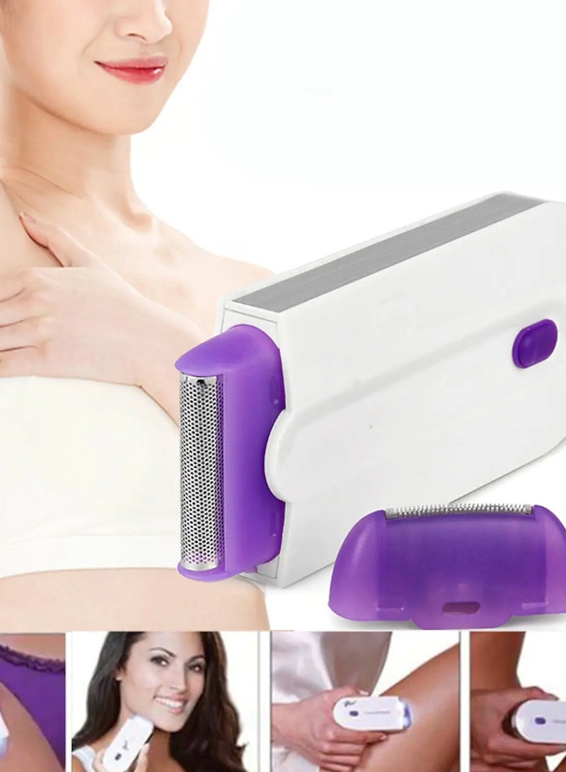 ELTRAZONE Rechargeable Epilator Remover Smooth Touch Painless Hair Removal Instant Pain Free Razor Sensor Light Technology Hair Remove Flawless Touch Facial Hair Remover Apply to Any Part of The Body - Image 1