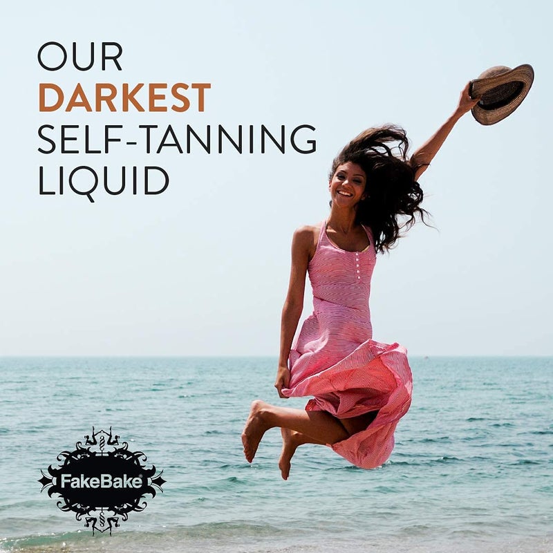 Fake Bake Darker Spray Tan Solution Sunless Self Tanner for Professional Airbrush Machine Long-Lasting Face & Body Glow Bronzing Self Tanning for Women & Men - 32 fl Oz - Image 4