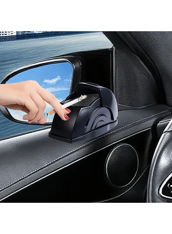 Car Ashtray With Flip Top Lid Prevents Ash Scattering Durable 1pc For All Vehicles - Image 1