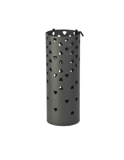 INDIDECOR INDIDECOR 58122 Umbrella standUmbrella holderUmbrella storage rackmetal umbrella bucket fashionable with modern design round shape Black  - Image 1