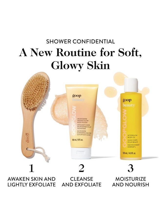 goop Beauty Microderm Body Polish | Exfoliating Body Scrub & Foaming Cleanser for Glowing Skin | Exfoliating Salts and Kakadu Plum Seed Oil for Skin Hydration | Inspired by Microdermabrasion | 6 fl oz - Image 4