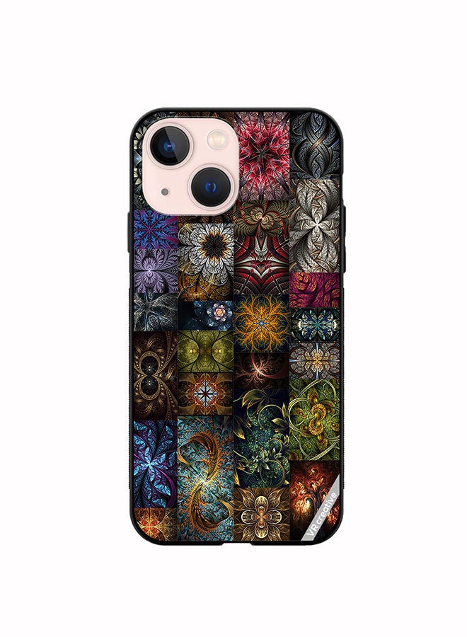 VR CREATIVE Protective Case Cover For Apple iPhone 13 mini 30 Mind Blowing Pieces Of Algorithmic Fractal Art Design Multicolour - Image 1