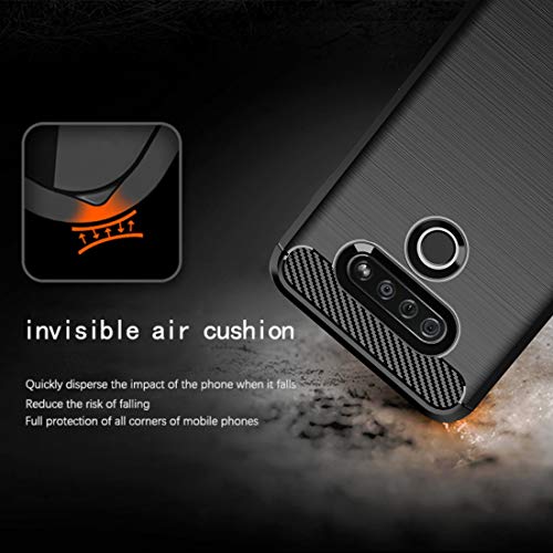 Osophter for LG K51 Case,LG Reflect Case,LG Q51 Case Shock-Absorption Flexible TPU Rubber Protective Cell Phone Cover for LG K51(Black) - Image 5