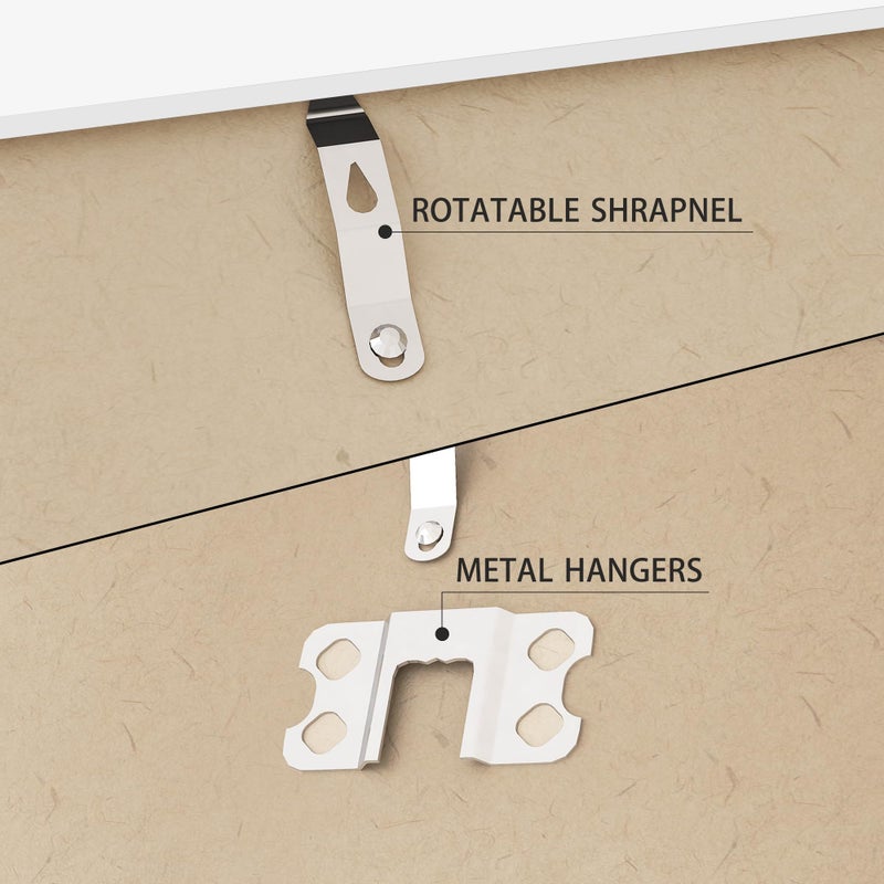 Picrit 12x14 صورة إطار الصورة إطار صورة لعرض تصاعد الجدار الأبيض - Image 3