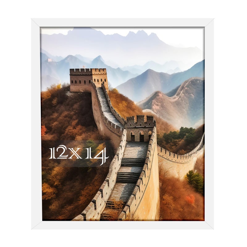 Picrit 12x14 صورة إطار الصورة إطار صورة لعرض تصاعد الجدار الأبيض - Image 1