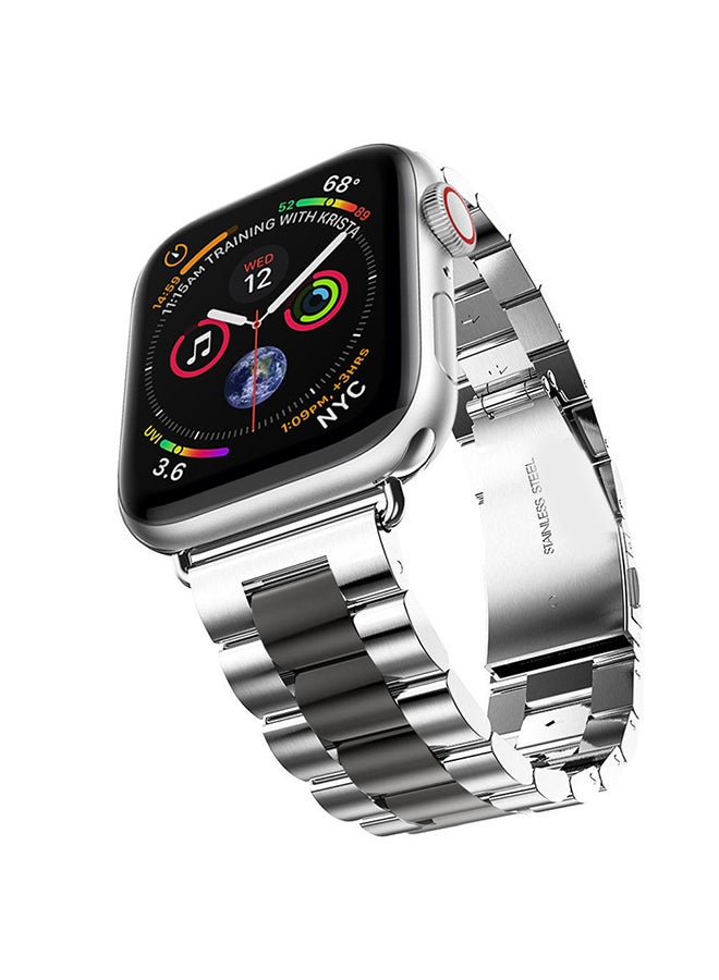 Voberry Replacement Band Strap For Apple Watch Series 4 40mm Silver/Black - Image 3