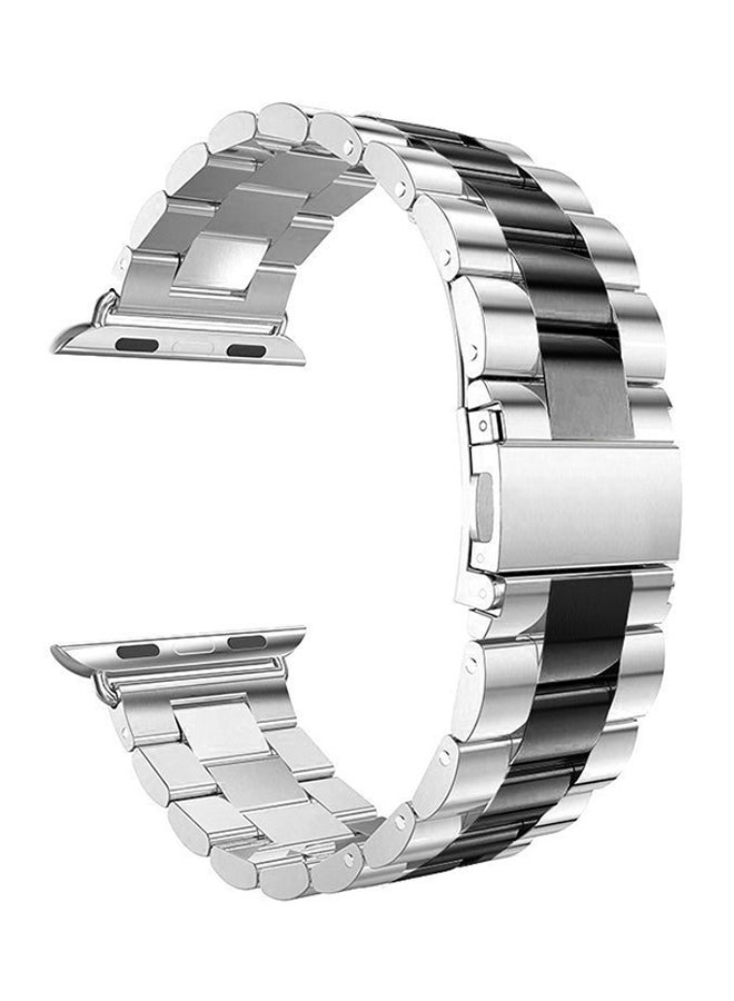 Voberry Replacement Band Strap For Apple Watch Series 4 40mm Silver/Black - Image 1