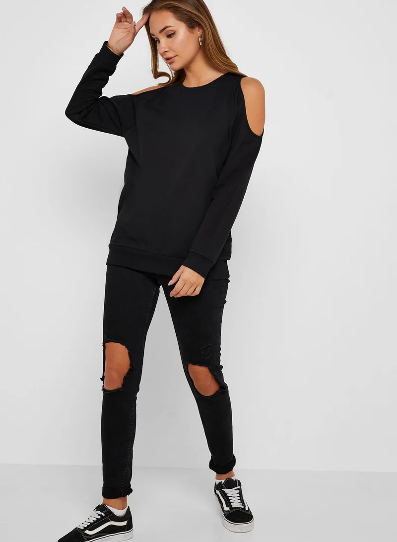 FOREVER 21 Cold Shoulder Top