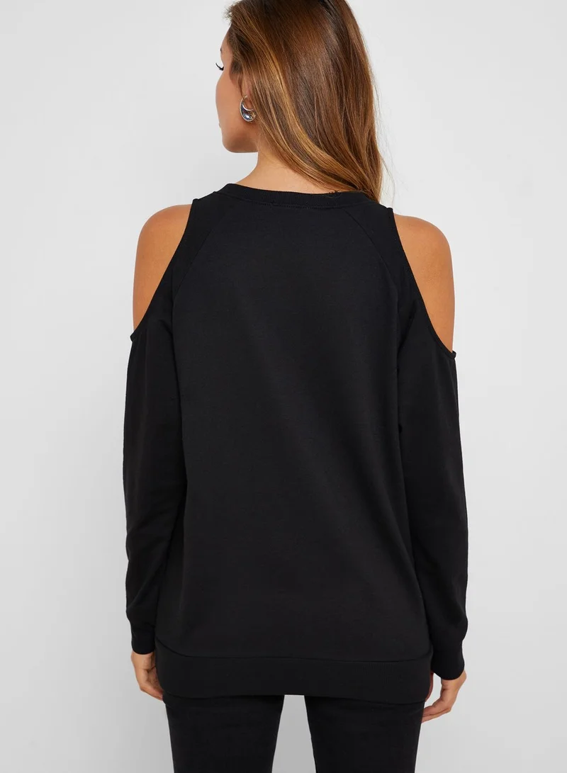 FOREVER 21 Cold Shoulder Top