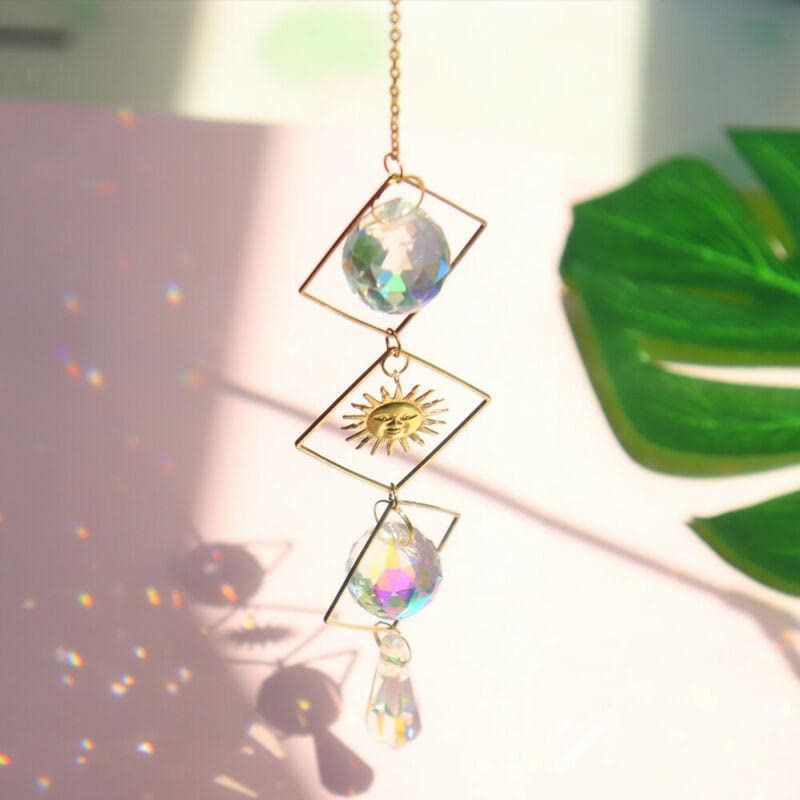 Cactopia Crystal Prism Suncatcher, Rainbow Maker - Window, Balcony, Garden Decorative Accessory (B20) - Image 2