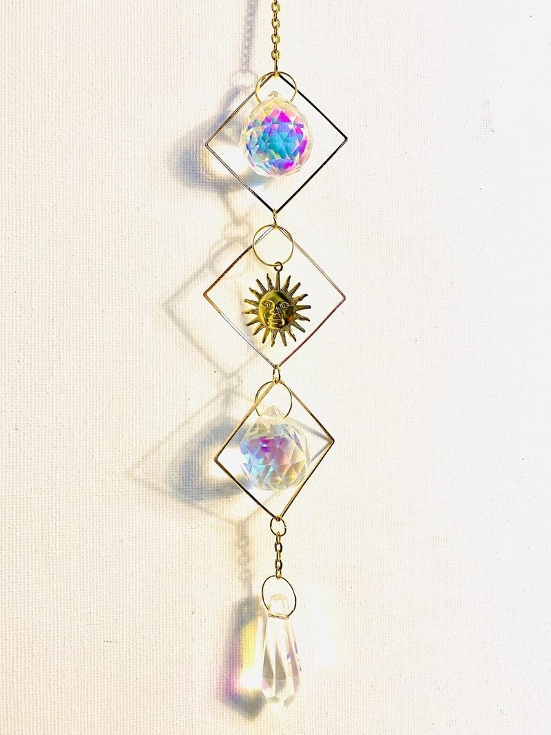 Cactopia Crystal Prism Suncatcher, Rainbow Maker - Window, Balcony, Garden Decorative Accessory (B20) - Image 3