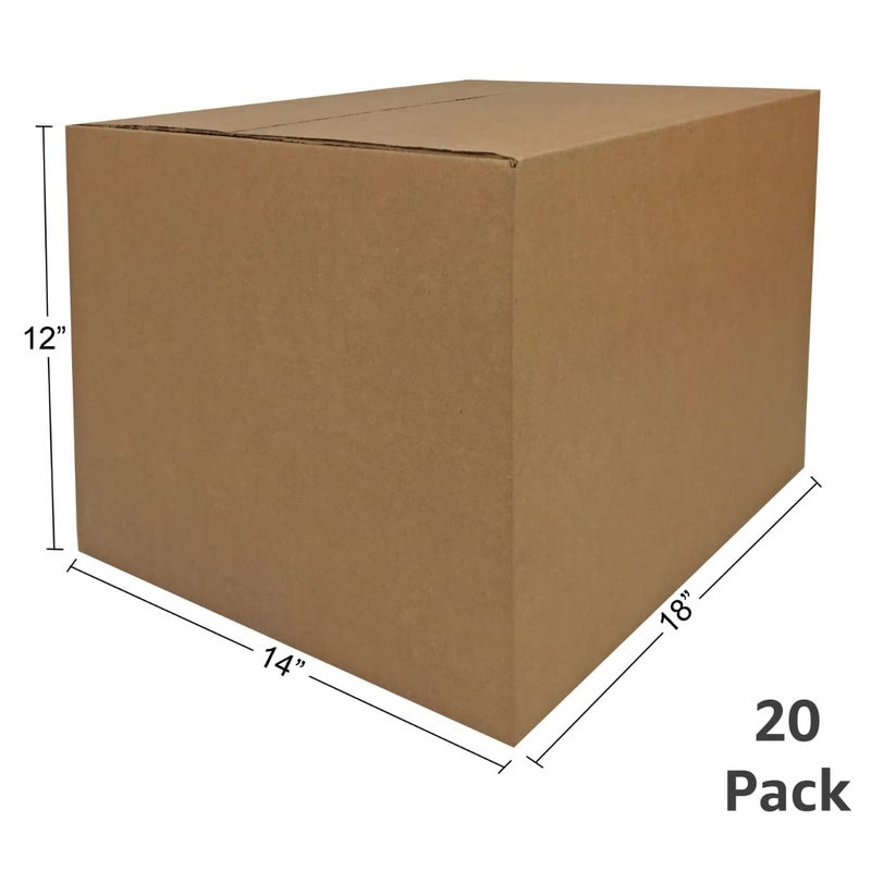 Uboxes UBMOVE Medium Moving Boxes 18"L x 14"W x 12"H 20-Pack Corrugated Cardboard Box for Shipping, Mailing, Packing, Packaging and Storage - Image 2