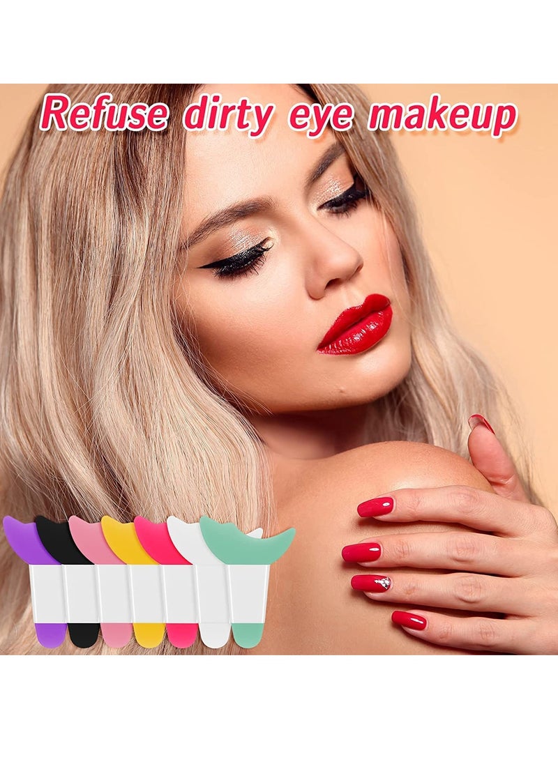 Generic - Eye Makeup Tool Eyelash Eyeshadow Silicone Auxiliary Protection Tool Reusable Prevent Soiling Makeup Tool Suitable for Professional Makeup Artists Beginners 7Pcs - Image 1