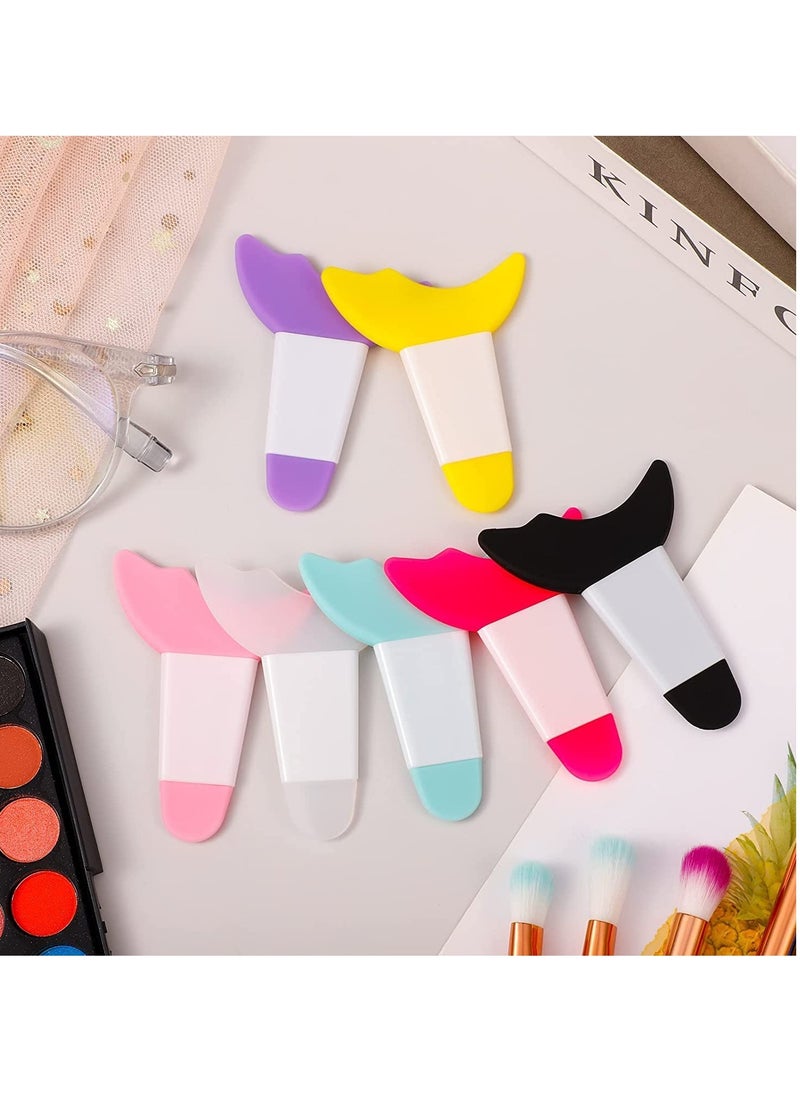 Generic - Eye Makeup Tool Eyelash Eyeshadow Silicone Auxiliary Protection Tool Reusable Prevent Soiling Makeup Tool Suitable for Professional Makeup Artists Beginners 7Pcs - Image 1
