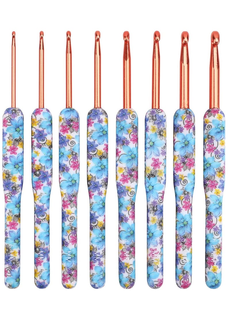 Generic - Crochet Hooks Set, 8Pcs Ergonomic Hooks, Hook Needles for Arthritic Hands, Colorful Kit Beginners, Exquisite Knitting Supplies - Image 1