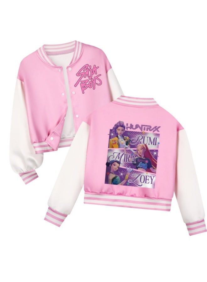 عام كبوب شيطان الصيادين الكورية الأطفال البيسبول موحدة أزياء سترة سترة - Image 1