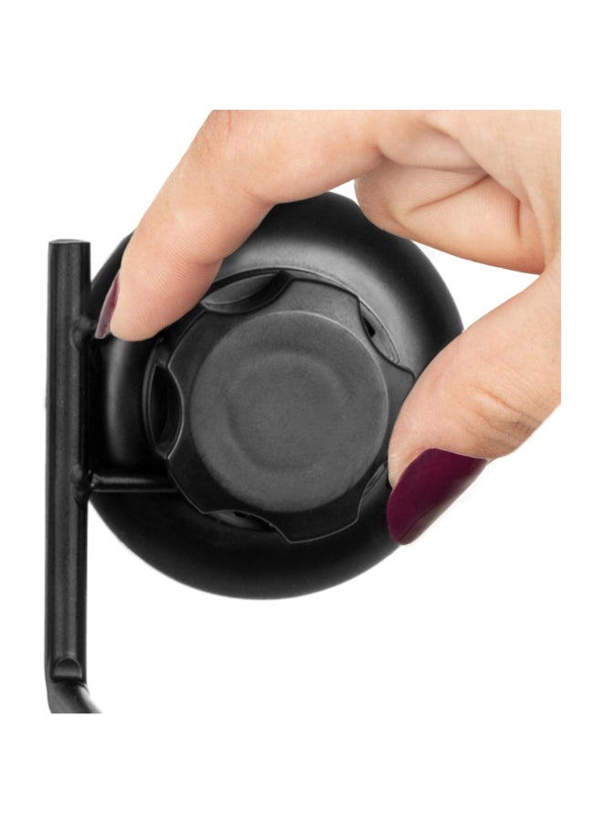 COMPACTOR Bestlock Suction Cup Wall Mounted Towel Rail Black 9 x 60.6 x 6.5 cm RAN9784 - Image 4