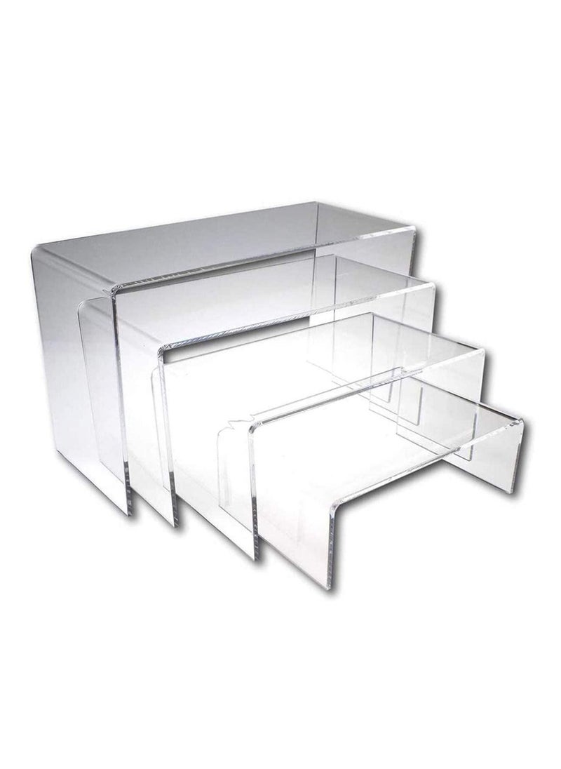 SYOSI Acrylic Risers Display Clear Showcase Shelf Figures Buffets Cupcakes Jewelry Display Stands for Table Decorations  - Image 2