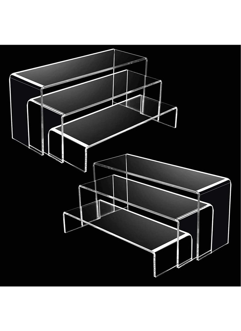 SYOSI Acrylic Risers Display Clear Showcase Shelf Figures Buffets Cupcakes Jewelry Display Stands for Table Decorations  - Image 4