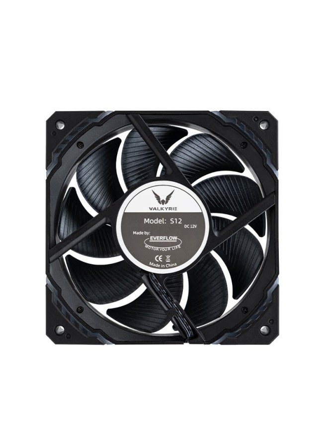 Valkyrie S12 Vk Fdb Bearing, Lcp Fan Blades, Secondary Dynamic Balance, 2150rpm, 12cm Case Fan, 4pin Pwm, Argb Lighting Effects - Image 5