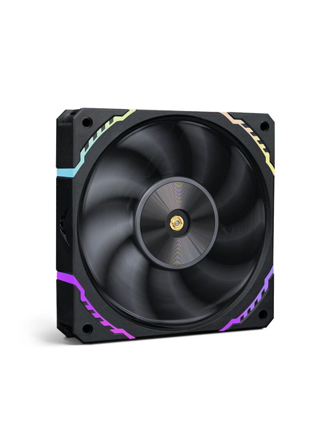 Valkyrie S12 Vk Fdb Bearing, Lcp Fan Blades, Secondary Dynamic Balance, 2150rpm, 12cm Case Fan, 4pin Pwm, Argb Lighting Effects - Image 2