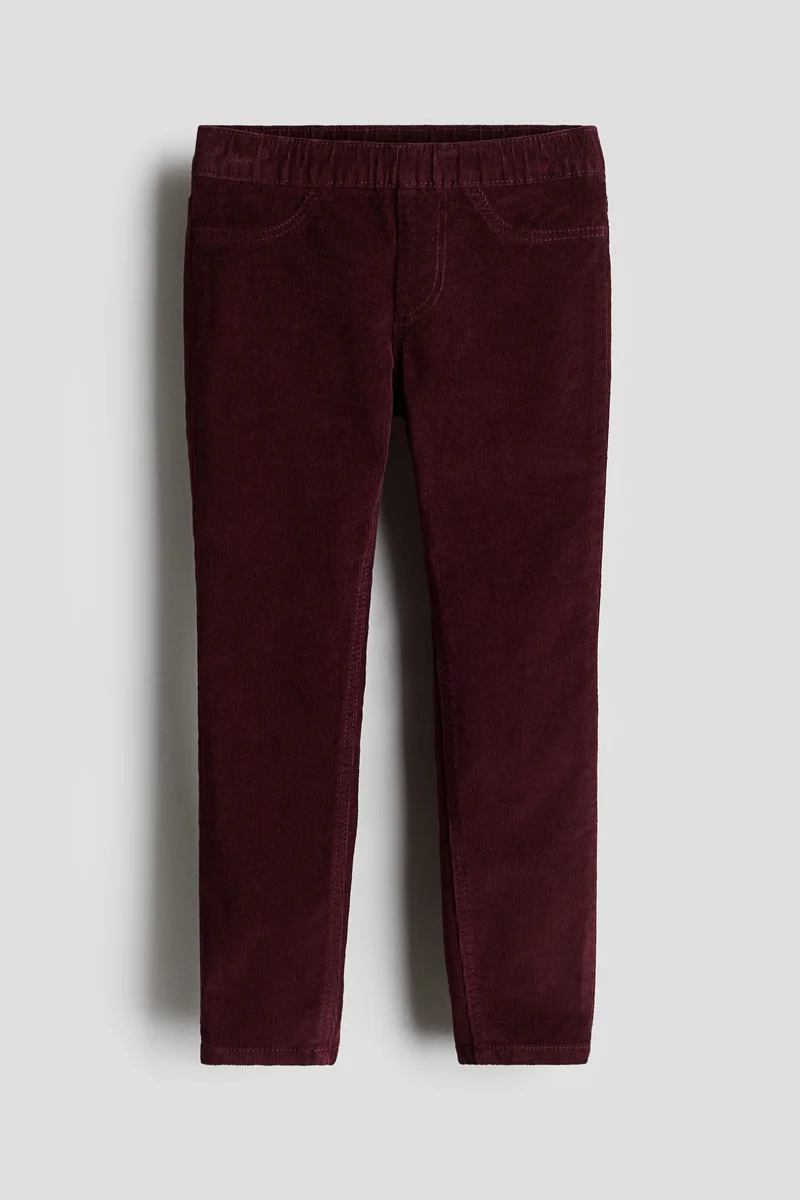 H&M Skinny Fit Corduroy Trousers