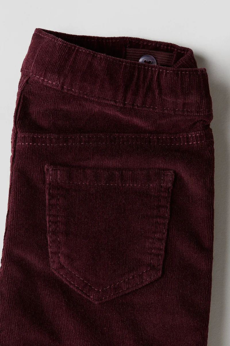 H&M Skinny Fit Corduroy Trousers