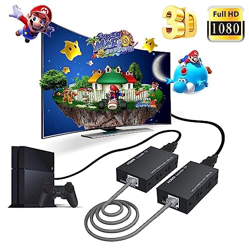 Tobo Latest HDMI Extender 60m RX Receiver and TX Transmitter HDMI Repeater Over Cat5e, Cat6 Support Video Output Upto 1080p/720p/480p,3D-TD-573H (Pack of -1) - Image 4
