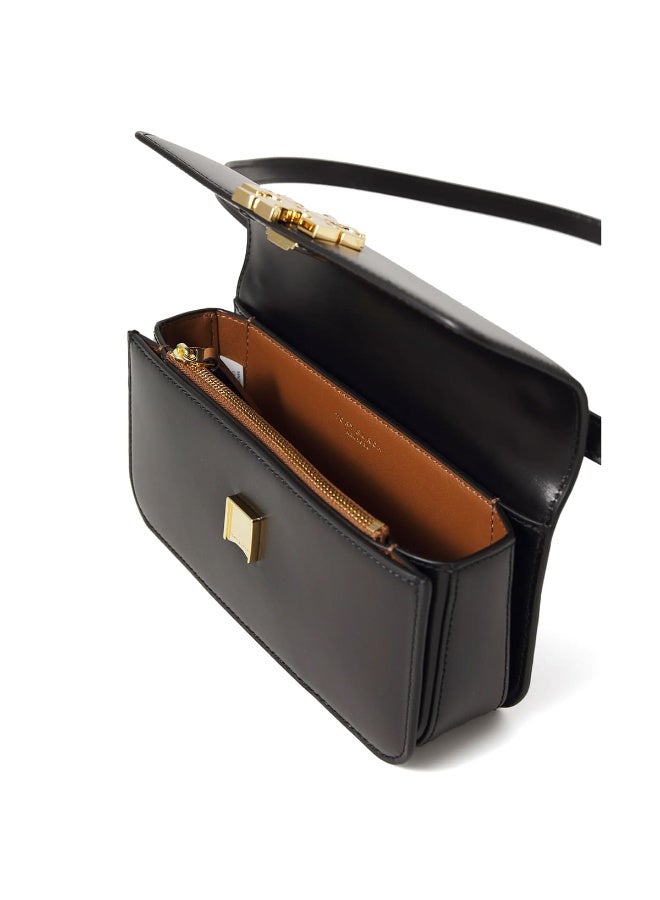 توري بورش حقيبة كتف نسائية توري بورش جلد لون أسود موديل 158734 001 - Image 3