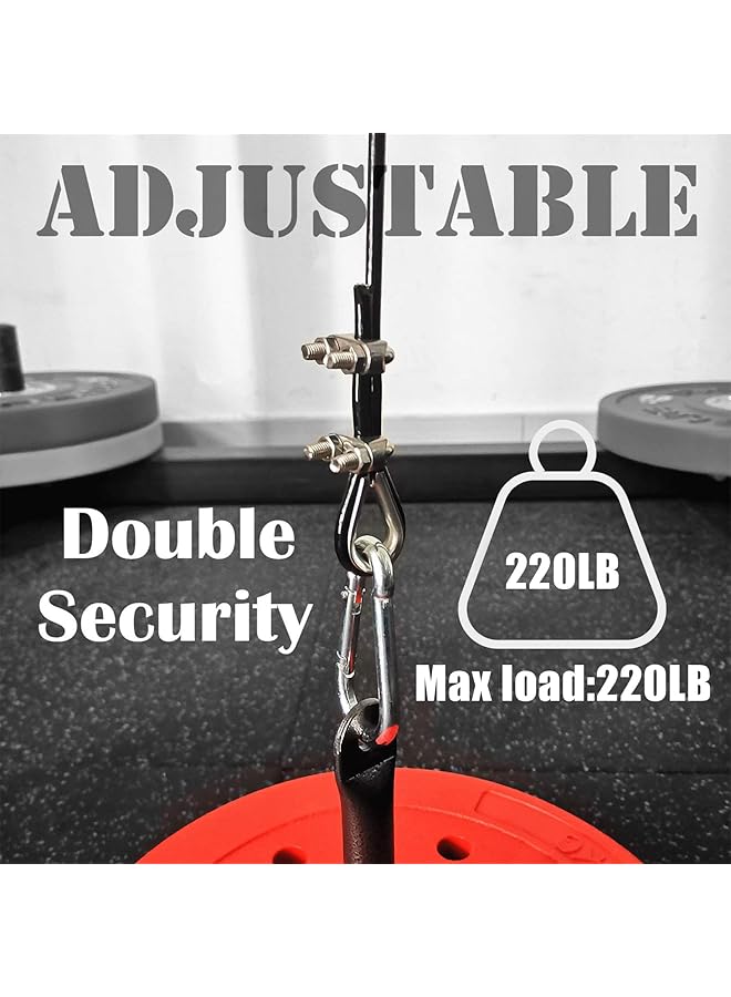 erorex Fitness Pulley Cable, Replacement Cable Machine Accessories, Cable Pulley Attachments For Gym -Thick 5Mm(0.2 Inch) Heavy Duty Steel Wire Rope For Home Gym Cable Pulley Machine - Image 5