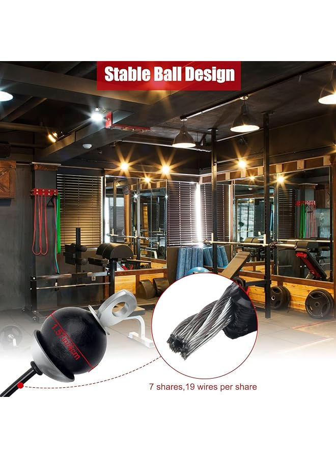 erorex Fitness Pulley Cable, Replacement Cable Machine Accessories, Cable Pulley Attachments For Gym -Thick 5Mm(0.2 Inch) Heavy Duty Steel Wire Rope For Home Gym Cable Pulley Machine - Image 4