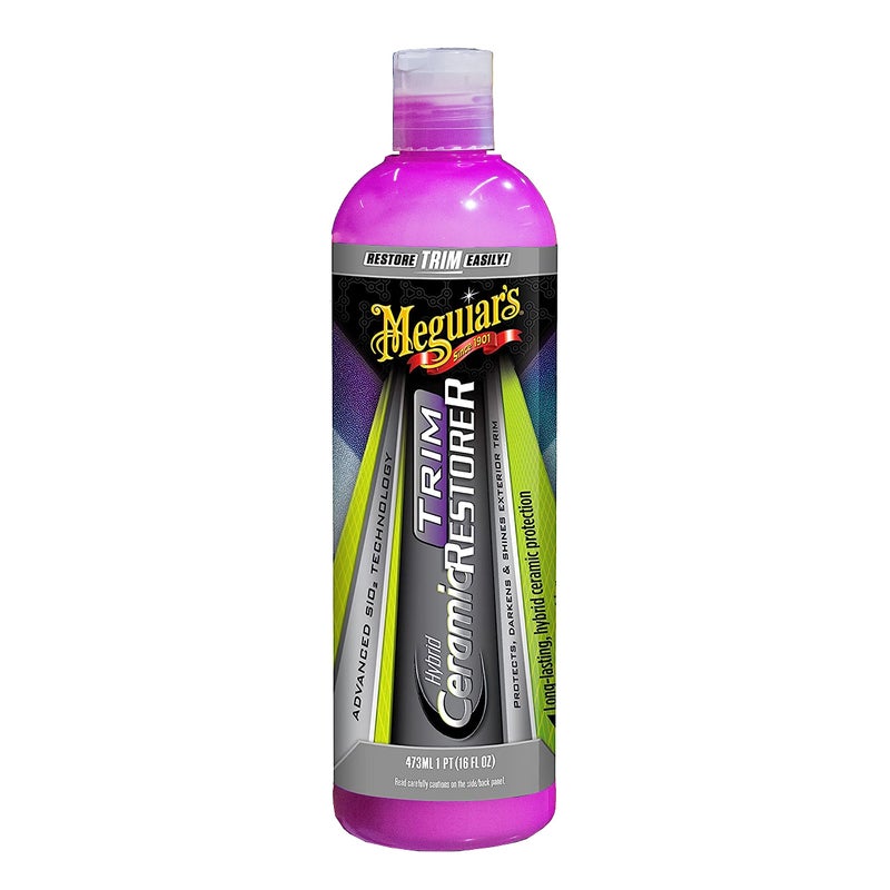 Meguiar's مستعيد الزخارف السيراميكية الهجينة من ميغواير، مستعيد الزخارف البلاستيكية للسيارات - زجاجة سعة 16 أونصة - Image 1