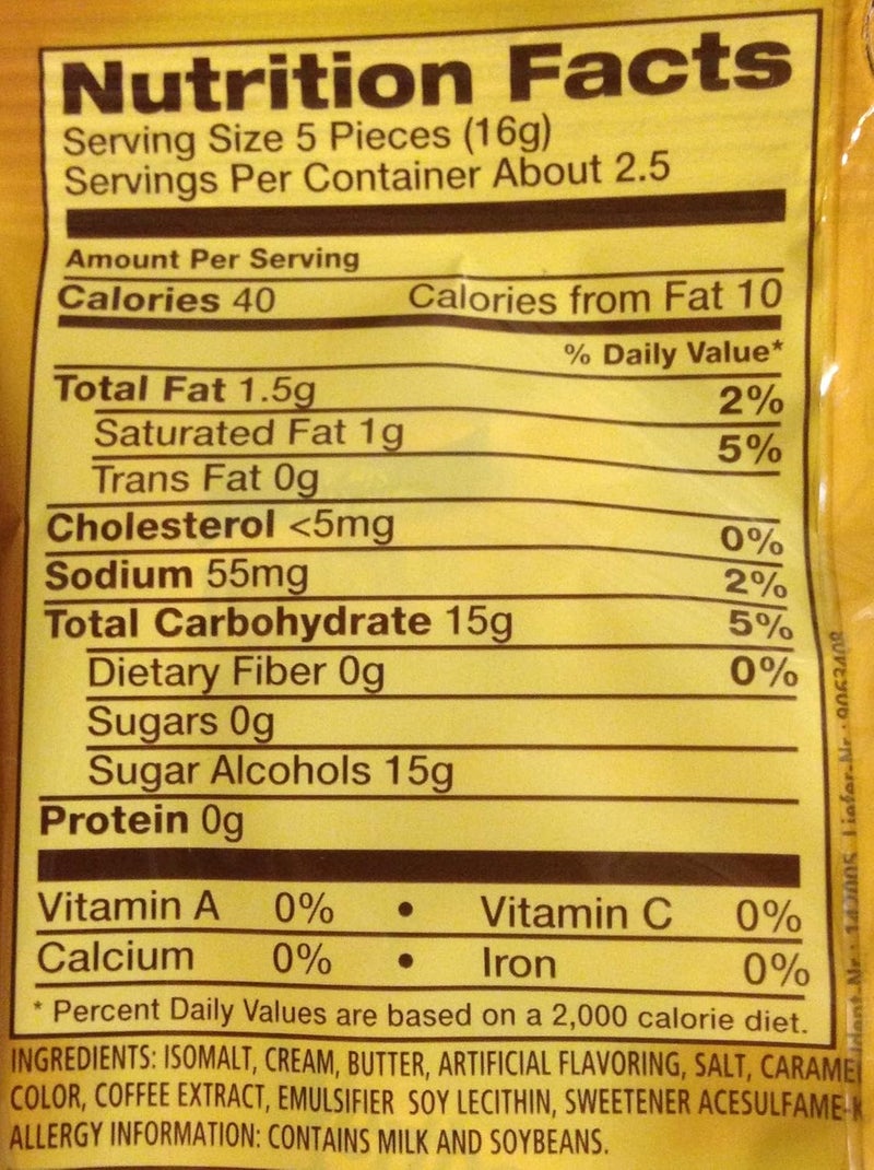 Werthers Werther's Original Sugar-Free Candies Bundle - 4 Pack of Hard Candies and Caramel Coffee Candies - Image 2