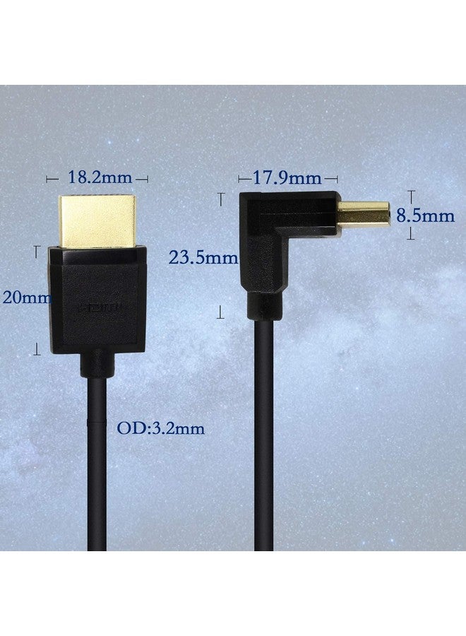 PNGKNYOCN 15Cm Hdmi Male To Male Short Cable 90 Degree Downward Angle High Speed Hdmi 2.0 Adapter Connector Cable Support 4K@60Hz Kangping For Raspberry Pi Tablet Camera Etc(Down)  - Image 4
